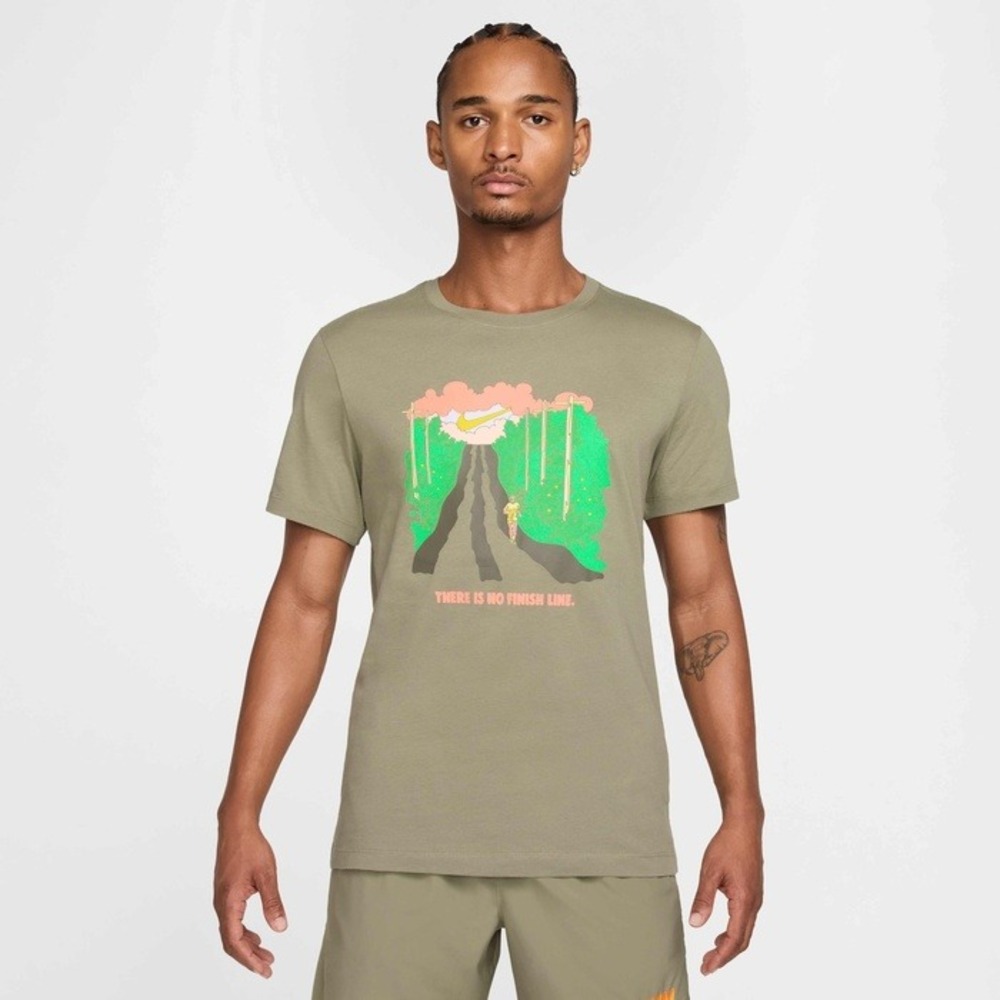 Nike Run IYKYK "There Is No Finish Line" Men's Trail Running Shirt Sz Large NWT